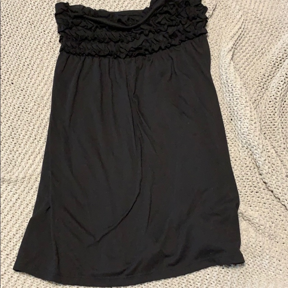 Women’s swim cover up, black, medium.